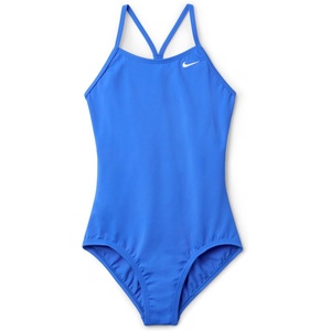 Nike Girls’ Big Kids’ Racerback One-piece(Blue Crystal)