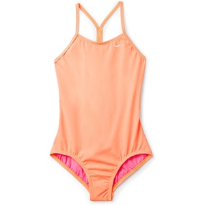 Nike Girls’ Big Kids’ Racerback One-piece(Orange Pulse)