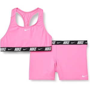 Nike Girls’ Racerback Bikini & Short Set(Pink Glow)