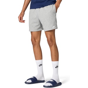 Nike Men’s Club French Terry Flow Shorts(Dark Grey Heather/Light Smoke Grey/White)